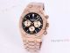 New Audemars Piguet Frosted Gold Royal Oak Rose Gold Watch 41mm Silver Dial with Stop Function High Copy (2)_th.jpg